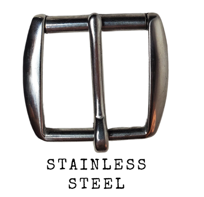 If you need a upgrade for your current belt or want a different look we have a selection of what we call Basic buckles. Stop in our shop in Smyrna, TN, just outside of Nashville. This is a Heavy duty Roller style Great for heavy work belts.   Color - Stainless Steel ,1 3/4" width