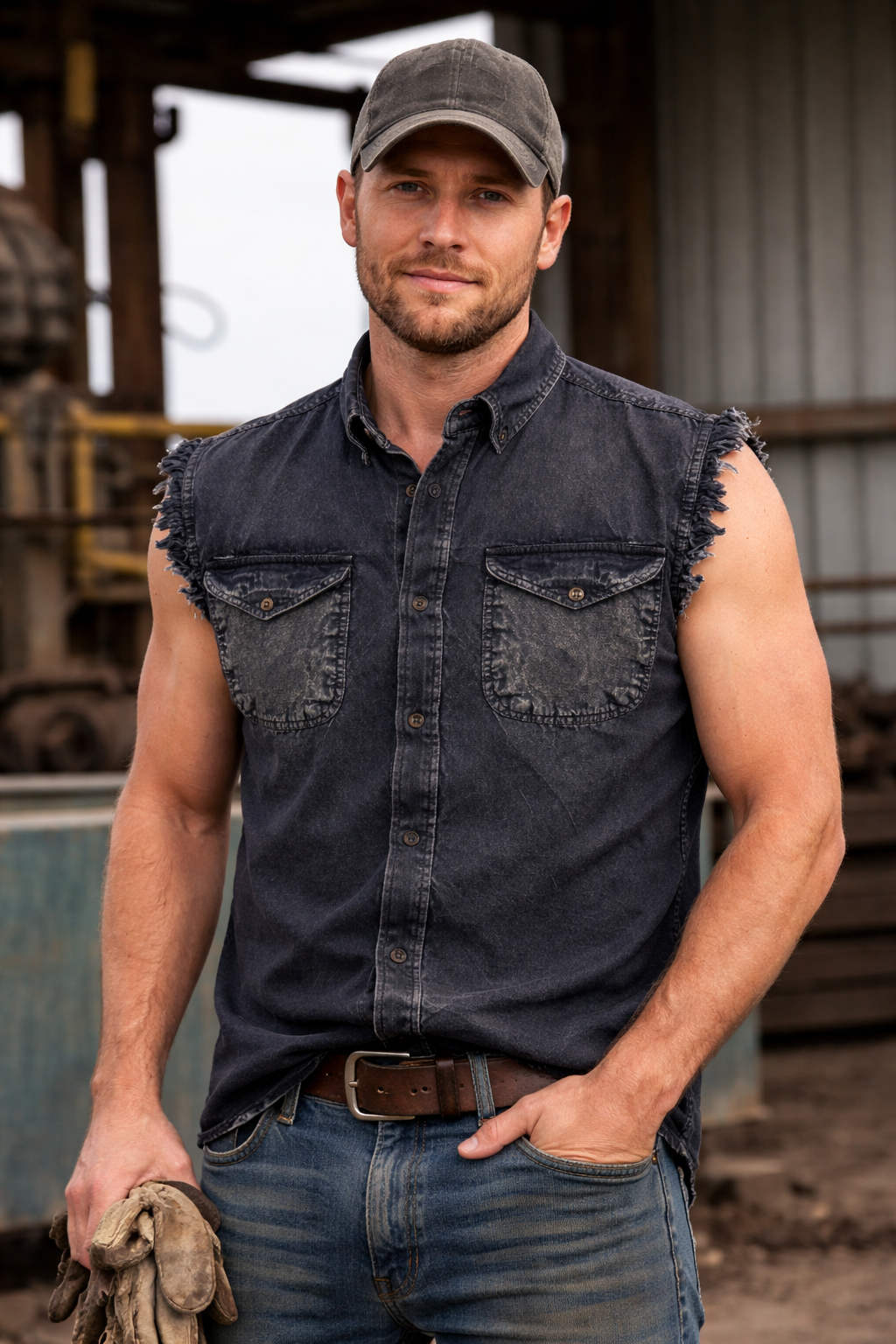 Classic Stonewash Frayed Sleeveless Shirt. The perfect shirt for those warm summer rides. Now in stock at our Smyrna, TN not far from Bumpus HD in Murfreesboro.

100% Cotton
Stonewashed for worn look
Two Chest Pockets
Button down collar to keep it from slapping on face
Buttoned front