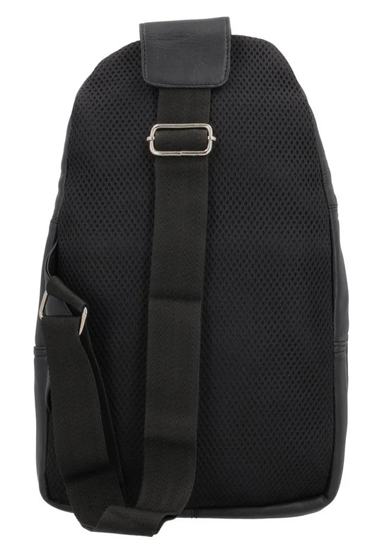 The Harley Sling Backpack is crafted from soft, genuine lambskin leather. The full-back compartment has a zippered pocket, while the middle zippered pocket serves as the concealed carry compartment. The bottom zippered pocket provides extra storage for your essentials. The back of the backpack is lined with breathable nylon mesh, for ventilation. Part of our Carry Conceal Handbags at our Smyrna, TN shop.