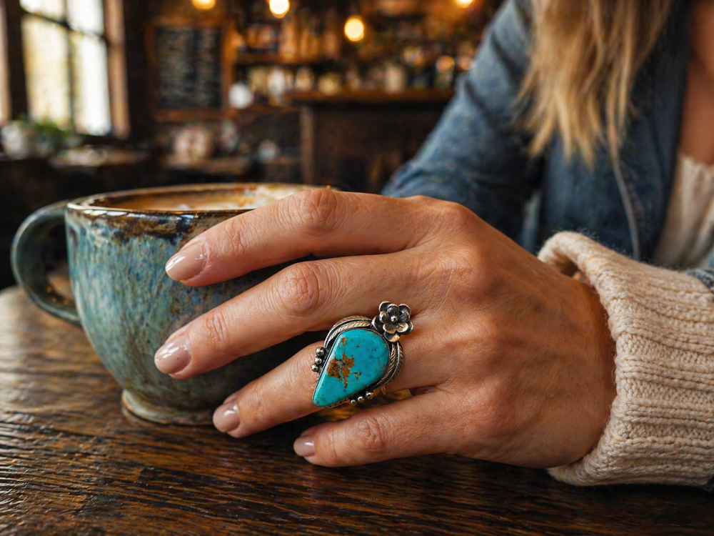 Teardrop Turquoise Ring