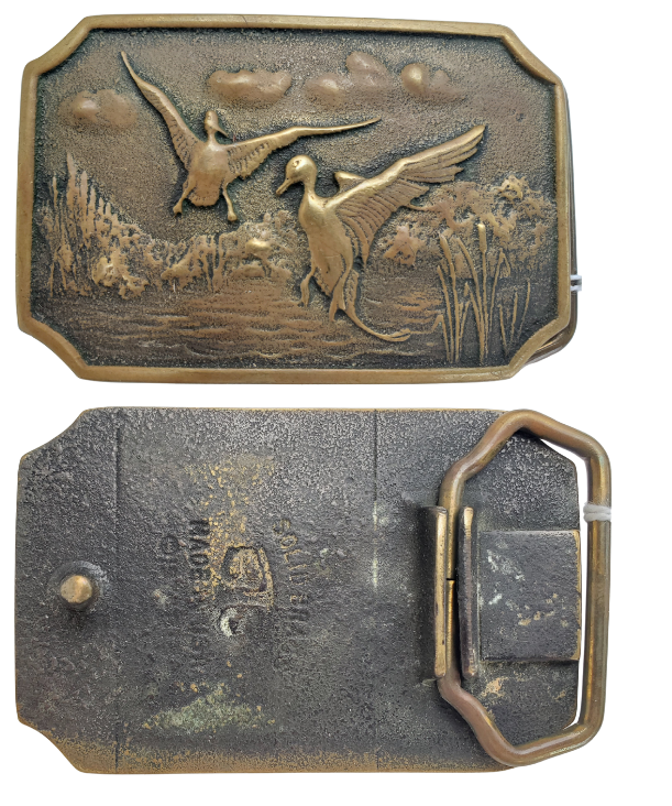 Vintage duck belt buckle