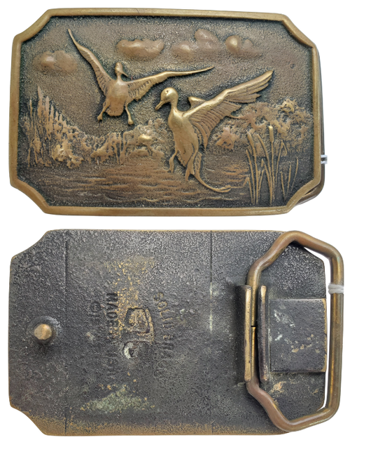 Vintage duck belt buckle
