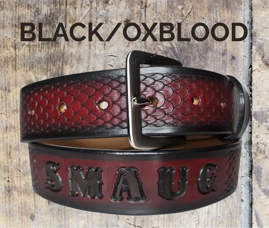 Dragon Scale leather belt