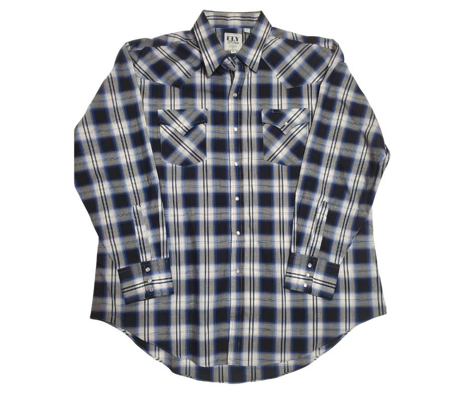 Ely Cattlemen LS Plaid Western Shirt  CLOSEOUT!