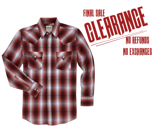 Ely Cattlemen LS Plaid Western Shirt  CLOSEOUT!