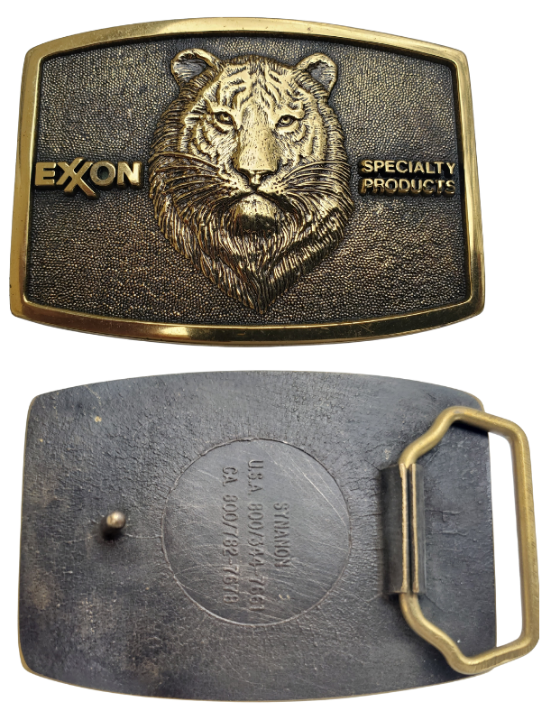 Vintage exxon belt buckle