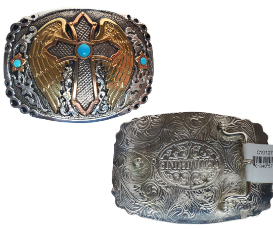 I'll Fly Away Cross Belt Buckle