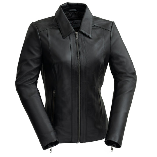 The "Patricia" Ladies Fashion Leather Jacket CLOSEOUT!