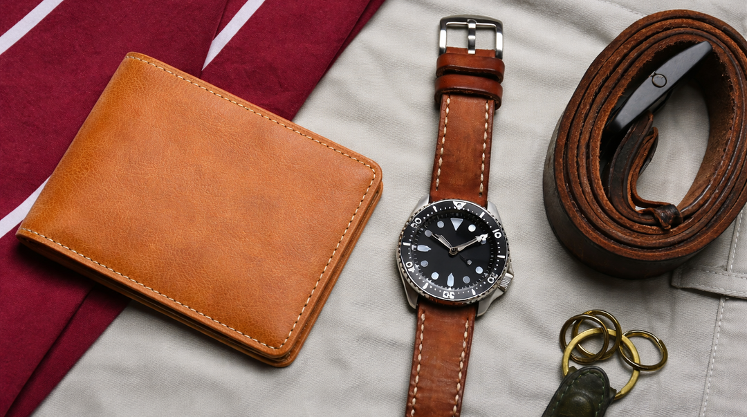 Our USA Made Garrison Leather Wallet for Men. Made slim which isn't easy to do for a real leather wallet. Has all the slots for the cards you need for your daily use. Plus it has RFID for protection from scammers. Now in stock at our Smyrna, TN shop not far from the Gulch area in Nashville.

With Flap Out ID Window Holder
Handcrafted, Strong Stitching
Extra Capacity for bills
14 Card Slots
Gift for Him