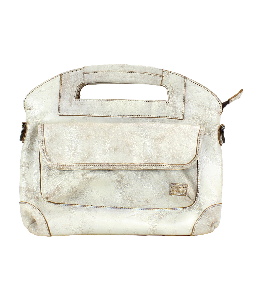 The Greenway Handbag, streamlined carry with security built in. Crafted from Artisan full-grain, vegetable-tanned leather. Reinforced dual top handles and a removable crossbody strap. Outside has a zip pocket and a magnet closure pouch. Secure zip-top closure. Inside organic cotton lining with two slip pockets, one zip pocket, and a key leash.  Made by Bed/Stu and now stocked at our Smyrna, TN store.

Measurements: 12" L x 10.25" H
Handmade and hand-finished in León, Mexico