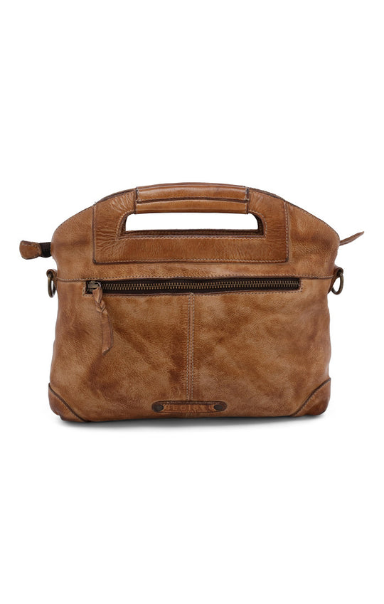 The Greenway Handbag, streamlined carry with security built in. Crafted from Artisan full-grain, vegetable-tanned leather. Reinforced dual top handles and a removable crossbody strap. Outside has a zip pocket and a magnet closure pouch. Secure zip-top closure. Inside organic cotton lining with two slip pockets, one zip pocket, and a key leash.  Made by Bed/Stu and now stocked at our Smyrna, TN store.

Measurements: 12" L x 10.25" H
Handmade and hand-finished in León, Mexico