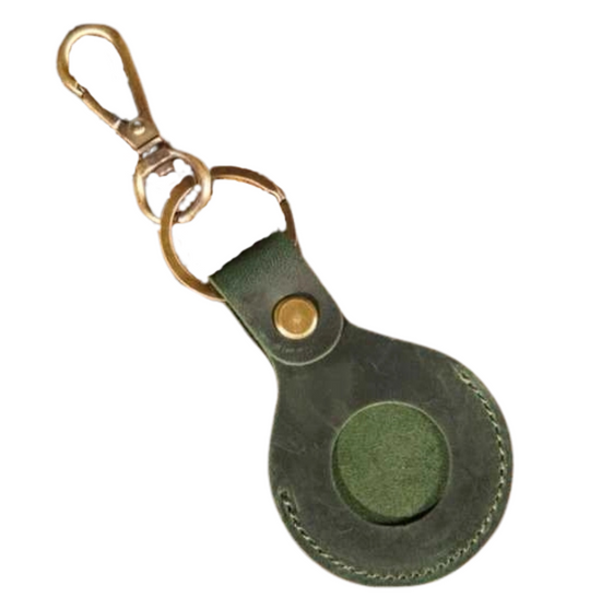 Leather Air Tag Keychain Case