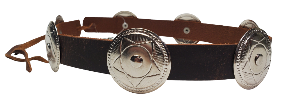 These are some hat bands we used up some Old Stock Conchos on. We aren't going to restock these anymore. Limited quantities! Made at our Smyrna, TN shop 30 minutes from Nashville.