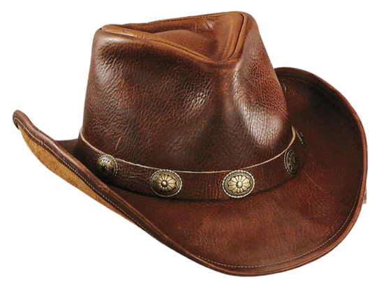 Experience the classic Australian hat style with our "Walker" Leather Hat. Crafted from high-quality Full Grain Leather, this hat features a 3" Shapeable Brim and a modest crown height. Adding a touch of flair is a Tieback Concho Band. Visit our Smyrna, TN shop, conveniently located a short drive from downtown Nashville, choose from sizes S-XL. 