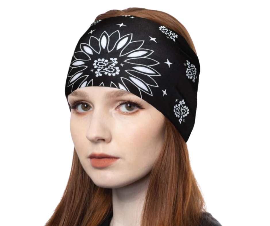 帽子 MAISON KINEMA Aran pattern hair band border hair band 帽子 MAISON KINEMA Aran pattern hair band border hair band