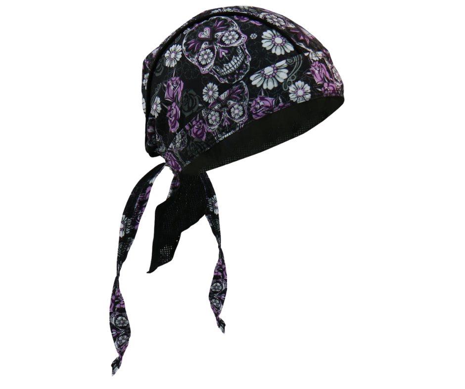 Whether you're hitting the road for a joyride on your motorcycle, getting together with your club, or just need some UV protection and sweat control, Premium doo rag head wraps are just what you need! Put on your new headwrap bandana while you run errands or handle some yard work.&nbsp; Represent your unique style with our moisture wicking, mesh lined head wraps, showcasing bright, long lasting designs. Visit our Smyrna TN shop, conveniently located near downtown Nashville.&nbsp;