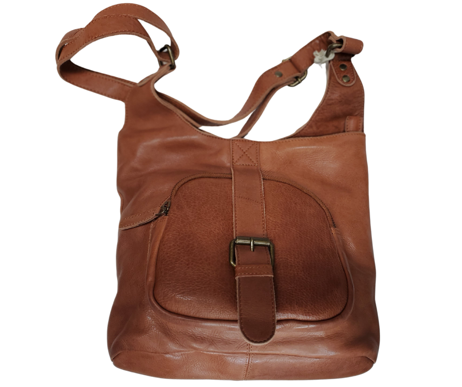 The Hobo Leather Handbag – Buckle and Hide Leather LLC