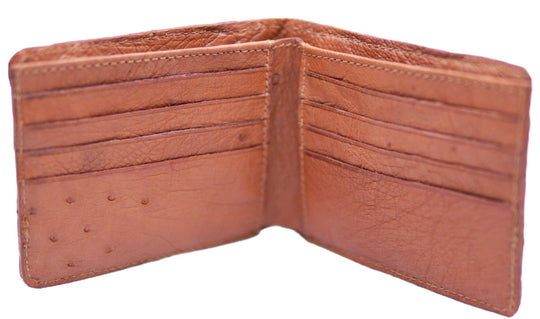 If you appreciate craftmanship this USA Made Genuine Hornback Crocodile Bifold will do the trick. Genuine Ostrich Lining is complete with matching Leather Lining, 1 Bill Pocket, 8 Card Slots, 2 Inner Side Pockets. Each hide is unique, each wallet is unique! Handmade in USA and sold in our Smyrna, TN shop not far from the gulch downtown Nashville.

Thin profile