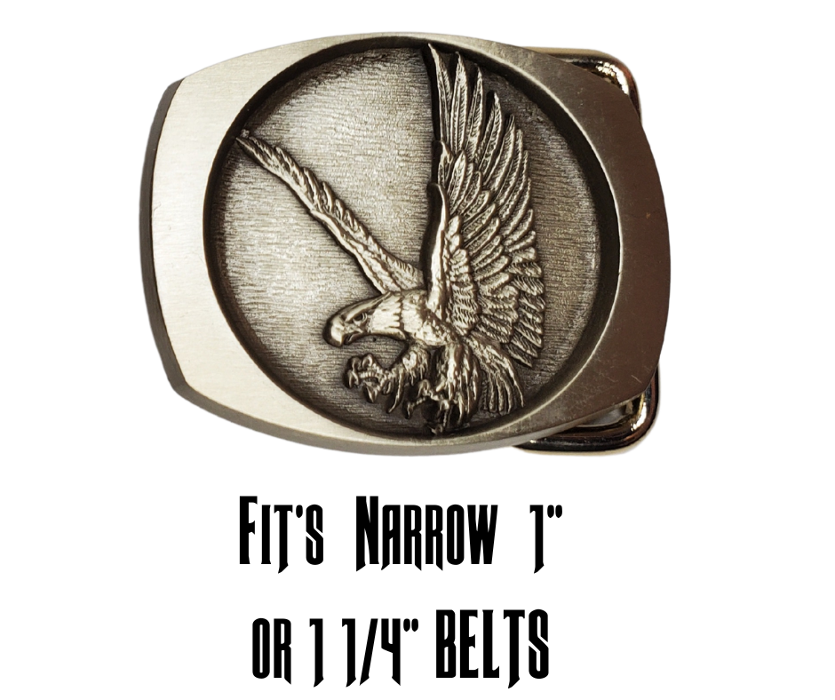 Flying Eagle Buckle Pewter – Buckle and Hide Leather LLC