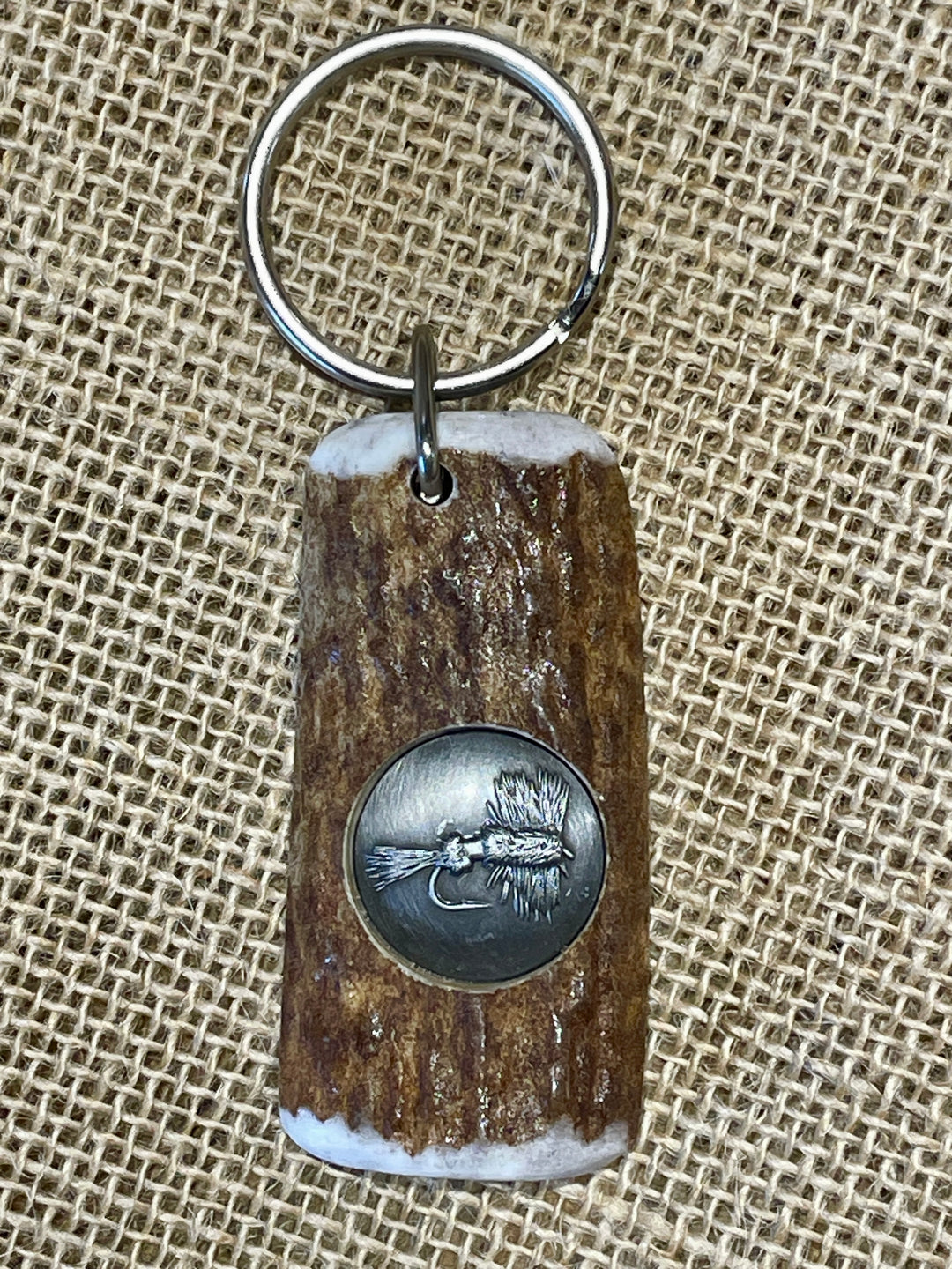 Handcrafted antler key chains featuring a variety of inlays. Made from naturally shed elk and deer antlers. Made in the U.S.A. Get yours at our Smyrna, TN shop not far from Franklin.