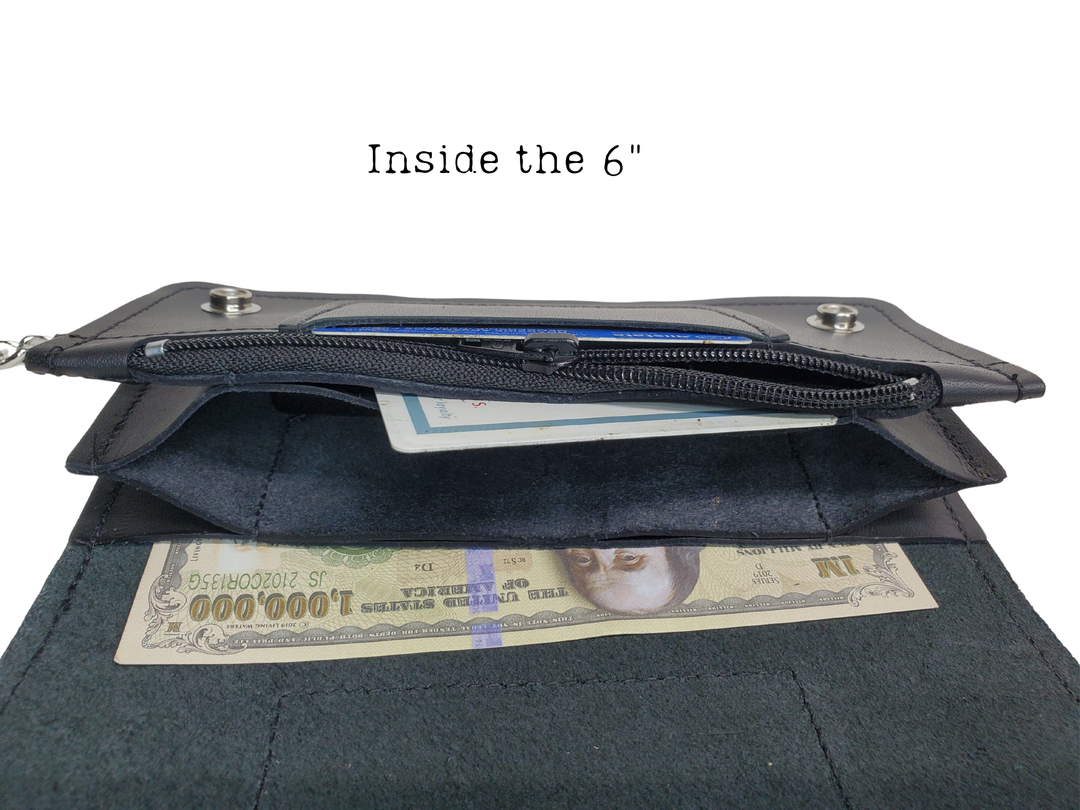 "The Original Chopper" Leather Chain Wallet / ADD Name