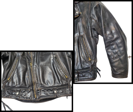 Side view. Ross Langlitz first opened up shop in 1947, he never dreamed that the Langlitz name would grow to reach across the ocean. Today, Langlitz Leathers is a fully functioning shop in Portland. Available in our Smyrna, TN shop not far wild downtown Nashville.