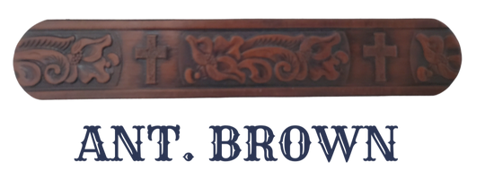 Named after the well known Bible verse...Choose this day whom you will serve! Experience a western-inspired flair with the "Joshua 24:15" Name Leather Belt. Featuring a striking floral pattern and Cross running along its length, you can even customize the name with up to 10 letters. Crafted from 1/8" thick leather and 1 1/2" wide, its Antiqued Solid Buckle Silver is attached with two snaps for an easy change. Take the next step and order yours online or visit our shop in Smyrna, TN, near Nashville.