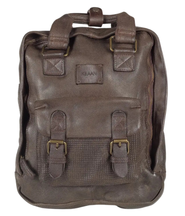 Our Enzo is a unisex backpack that's big enough to carry a lot of everyday stuff, compact enough to take it with you every day. Stylish enough to get noticed. Equestrian grade brass hardware. Super soft Full grain vegetable-tanned leather and well built for years of airports and daily commutes. Uber over to Smyrna, TN not far from Franklin and check one during store hours!