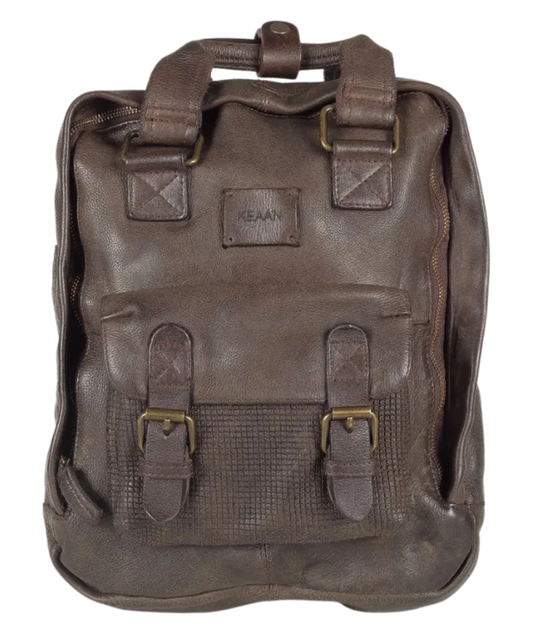 Our Enzo is a unisex backpack that's big enough to carry a lot of everyday stuff, compact enough to take it with you every day. Stylish enough to get noticed. Equestrian grade brass hardware. Super soft Full grain vegetable-tanned leather and well built for years of airports and daily commutes. Uber over to Smyrna, TN not far from Franklin and check one during store hours!