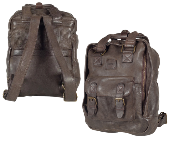 Our Enzo is a unisex backpack that's big enough to carry a lot of everyday stuff, compact enough to take it with you every day. Stylish enough to get noticed. Equestrian grade brass hardware. Super soft Full grain vegetable-tanned leather and well built for years of airports and daily commutes. Uber over to Smyrna, TN not far from Franklin and check one during store hours!