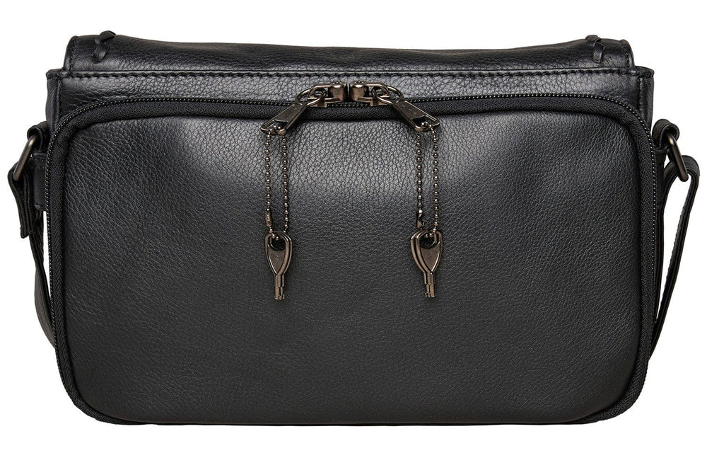 The Parker leather crossbody is constructed with soft leather. Stylish stitching highlights the front. This midsize crossbody is the ideal size for the lady on the go. The interior features an organizer with 4 credit card slots and 2 pen sleeves, a zippered pocket, and a leather key strap. The adjustable 3/4 “shoulder strap measures 30” -56” L x with a 12” - 26” drop. Get this at our Smyrna, TN shop not far from Murfreesboro.

Purse Dimensions: 10” L x 6.5 H x 3 D