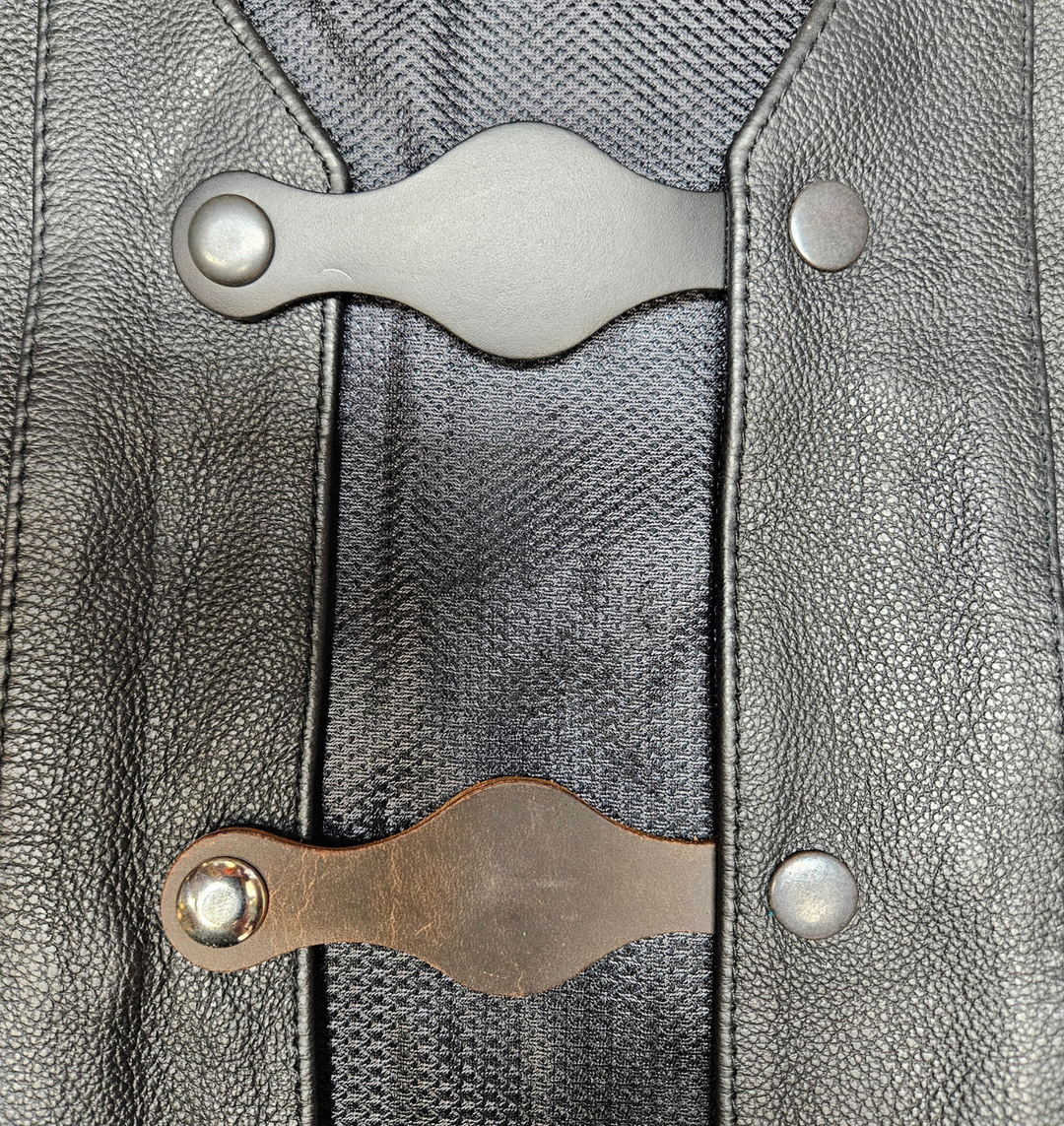 Vest Extenders...a great accessory for your vest. Sure they look great but they offer some great options for your riding. In our experience most folks will use at least 2 but some will go with 4 or 5 depending on how many snaps are on your vest it&