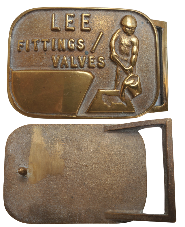 Vintage lee fittings belt buckle