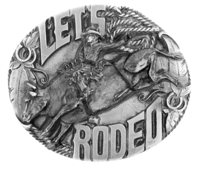 The Rodeo is a Western Culture staple. Bull riding, Calf Roping, Barrel Racing is among the favorite events. Crafted from top-quality pewter, it is specifically made to fit 1 1/2" belts and measures 2 1/2" tall x 3" across.&nbsp; Find it at our shop in Smyrna, TN, just a short drive from Nashville.
