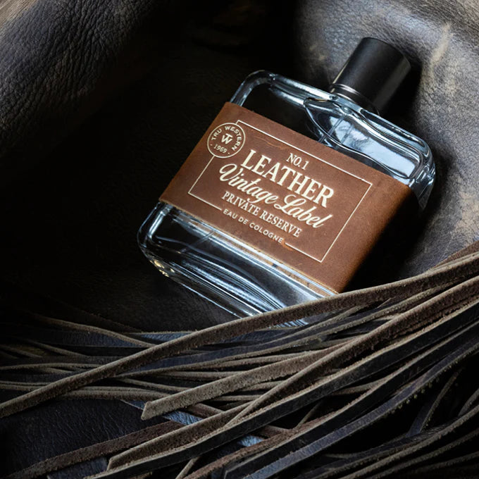 Leather Vintage Label Private Reserve embodies the rugged authenticity of the American spirit. Crafted for the West, this masculine fragrance layers with rich Virginian Cedarwood and warm, sun-aged leather. It’s a classic scent that’s as timeless as the land that inspired it. Now stocked at our Smyrna, TN store.

3.4 oz bottle
Timeless. Woody. Masculine.