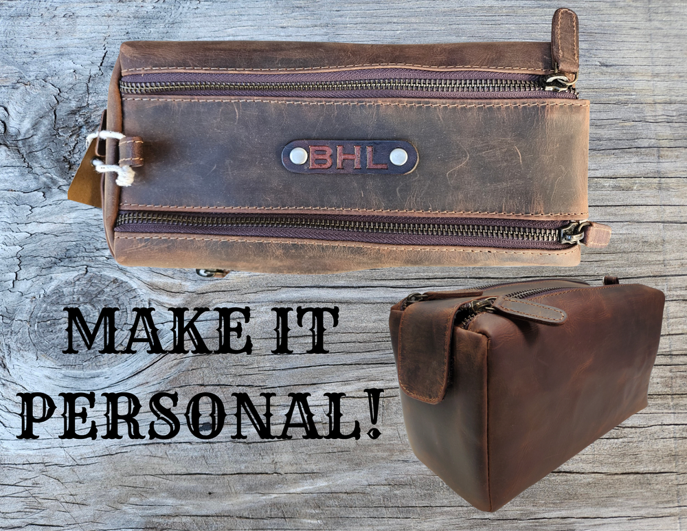 The Representative Leather Dopp Bag