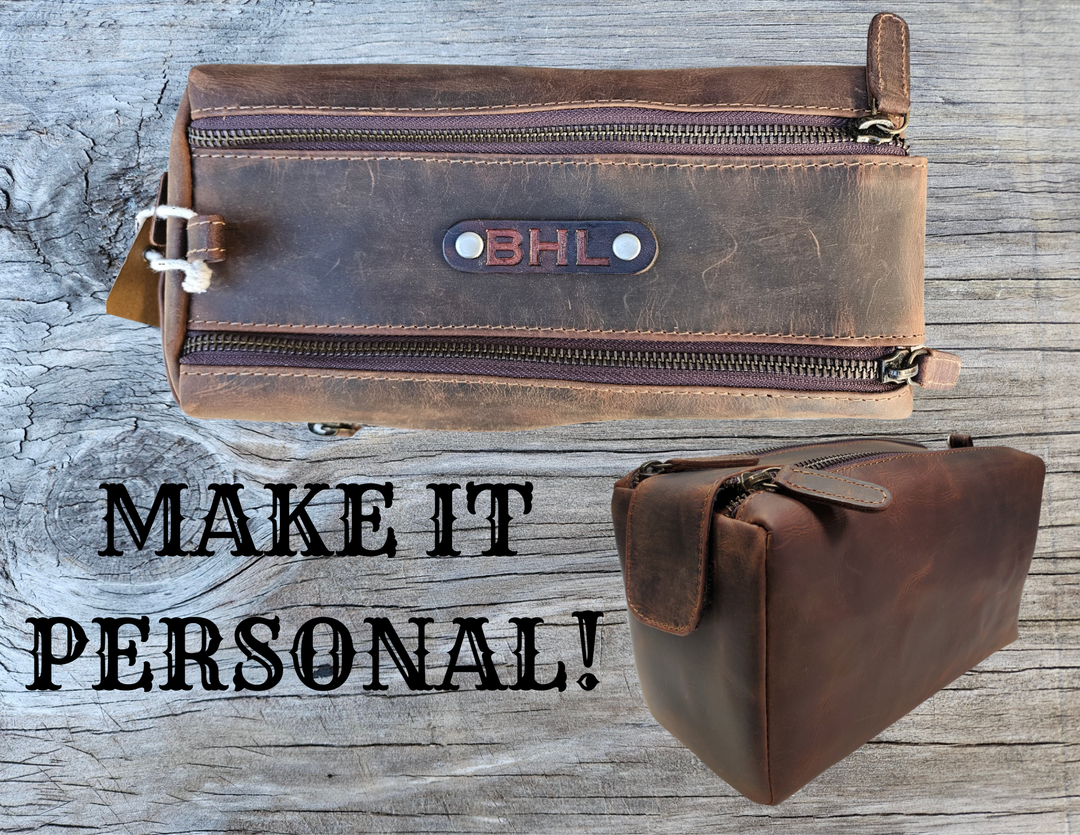 The Representative Leather Dopp Bag