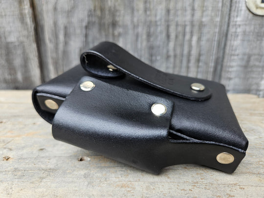 Carry your cigarettes in style with our Cigarette Case. Made in the USA with strong, riveted leather and a side pocket for a lighter. It also features a belt loop on the back so you can easily take it with you wherever you go. Available at our Smyrna, TN store conveniently located near Murfreesboro.