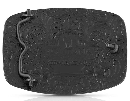  Texas Longhorn steer with a notched horn design. Accompanying the center longhorn figure is stunning flowing filigree and a twisted rope edge. The Vintage Bronze Texas Longhorn Buckle is hand polished for a unique look and celebrates the Texas spirit and pride. It&