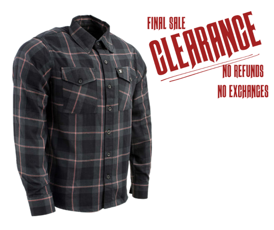 Milwaukee Plaid Black/Gray/Red Flannel CLOSEOUT!