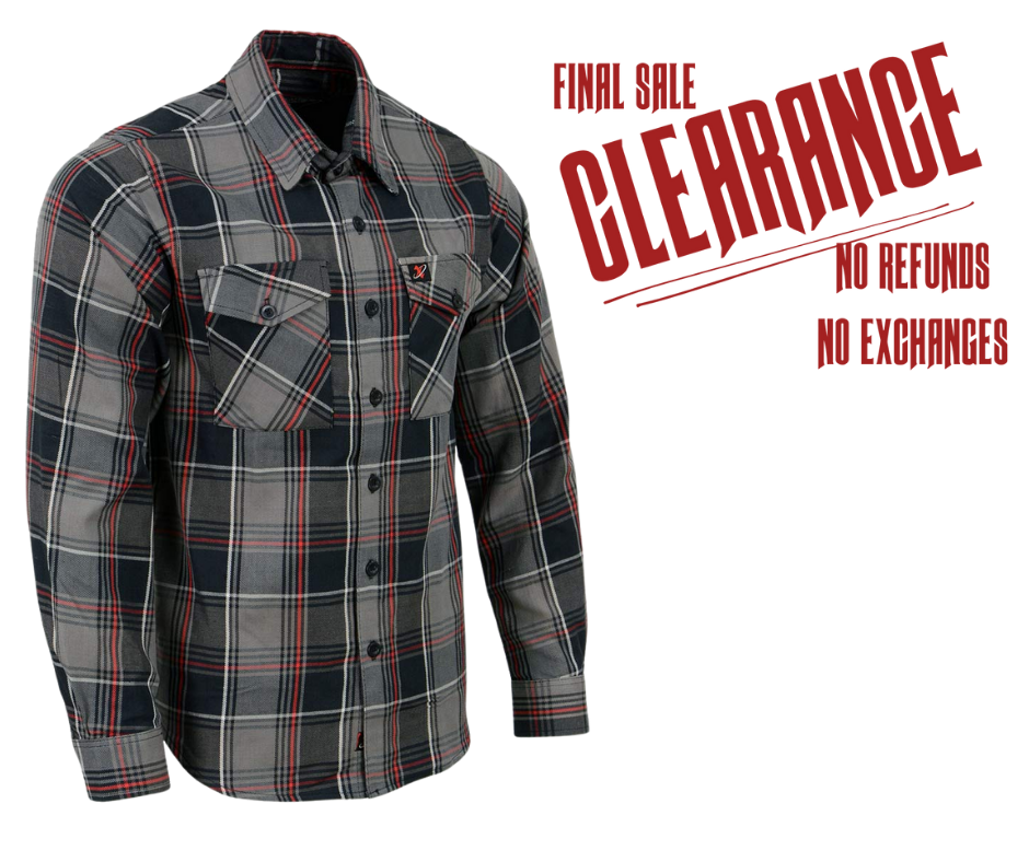 Milwaukee Plaid Red/Gray/Black Flannel CLOSEOUT! – Buckle and Hide