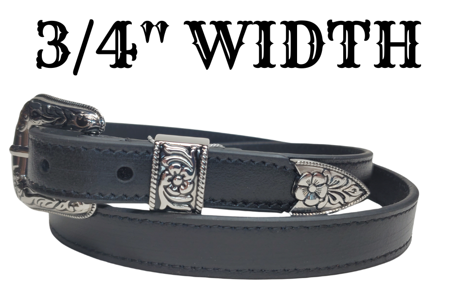 Spruce up your outfit with The Boho Buckle Leather Belt Set, complete with a unique 3 piece buckle, stitched edges and high-quality leather straps. With the option to wear it cinched at the waist or low-slung on the hips, this versatile set adds a touch of bohemian chic to any look. Available at our Smyrna, TN store. Imported