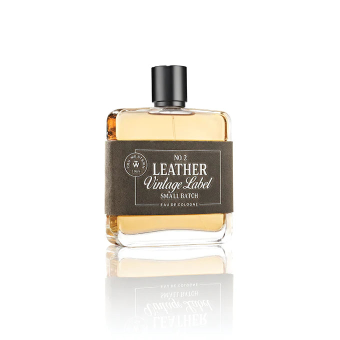 Leather Vintage Label Small Batch is a contemporary cologne expertly crafted with soft, leathery warmth and smooth woods. Inspired by vintage bourbon, it’s infused with notes of grey suede, shaved white woods, and fresh sage to form an iconic blend. Now available at our Smyrna, TN shop not far from Nashville.

3.4 oz bottle
Warm. Modern. Smooth.