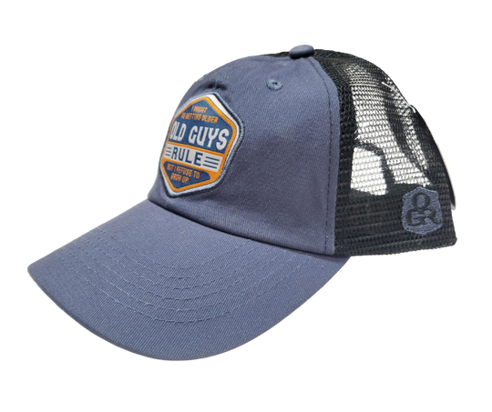 Our OLD GUYS RULE Getting Older cap design is NOT for the man who has given up on life. On the contrary, it’s the man that keeps looking better and better with age and challenges everything that life’s throwing at him! Available online and in our retail shop in Smyrna, TN.