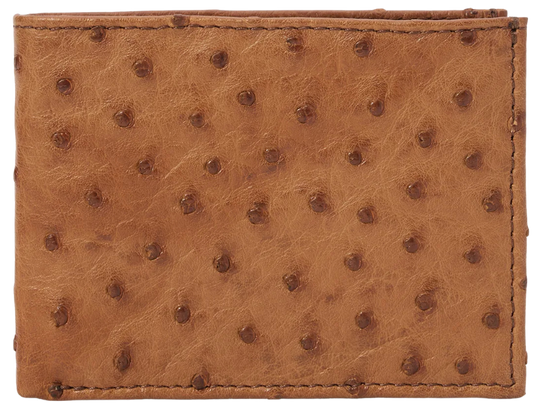 Made from authentic Cognac Ostrich leather, this bi-fold wallet blends classic western flair with bold luxury. True to Stetson’s legendary craftsmanship, it offers 6 card slots, 2 hidden pockets, and a spacious leather-lined cash compartment. Ready for you at our Smyrna, TN store, just a short drive from Nashville. Proudly made in Mexico.