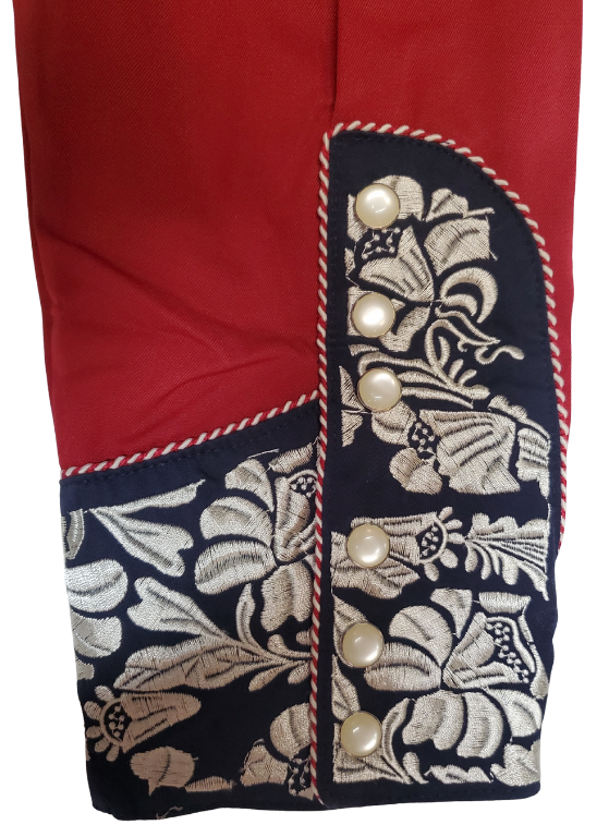 Sleeve view - Western shirts with Embroidered Western Tooled stitching never go out of style! Inspired by classic cowboy movies, these timeless designs are favorites of today’s country stars and rock icons alike. Pair them with your favorite ripped jeans for a casual vibe or dress them up with sharp jeans for a night out. Just arrived at our Smyrna, TN shop, just a stone’s throw from Music Row in downtown Nashville!