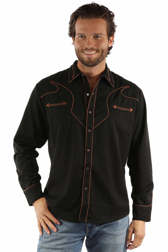 Western Shirts with contrast piping never go out of style! Inspired by classic cowboy movies, these timeless designs are favorites of today’s country stars and rock icons alike. Pair them with your favorite ripped jeans for a casual vibe or dress them up with sharp jeans for a night out. Just arrived at our Smyrna, TN shop, just a stone’s throw from Music Row in downtown Nashville!