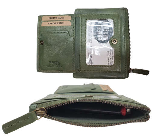 Looking to simplify your life? The "Carter" Coin Pouch Wallet might be just the ticket. It has just the right number of card slots, an ID slot, and a zippered pouch for your little extras and coins. The size is perfect for front pockets, and it even has RFID security. Come visit our shop in Smyrna, TN and put your minimalist skills to the test!