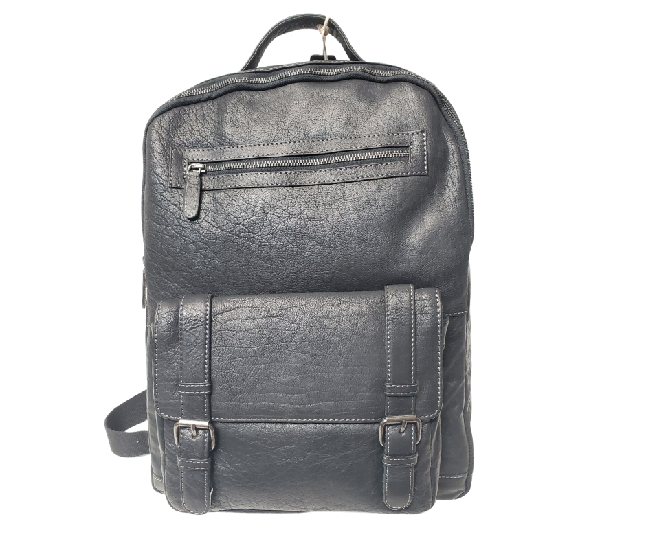 black leather business backpack The Educator Leather Business Backpack Bag