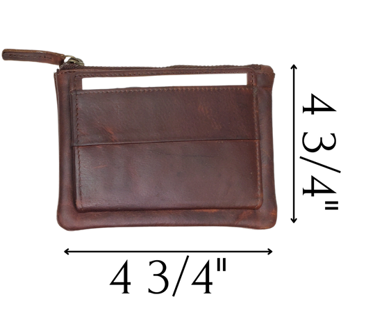 Looking to simplify your life? The "Carter" Coin Pouch Wallet might be just the ticket. It has just the right number of card slots, an ID slot, and a zippered pouch for your little extras and coins. The size is perfect for front pockets, and it even has RFID security. Come visit our shop in Smyrna, TN and put your minimalist skills to the test!